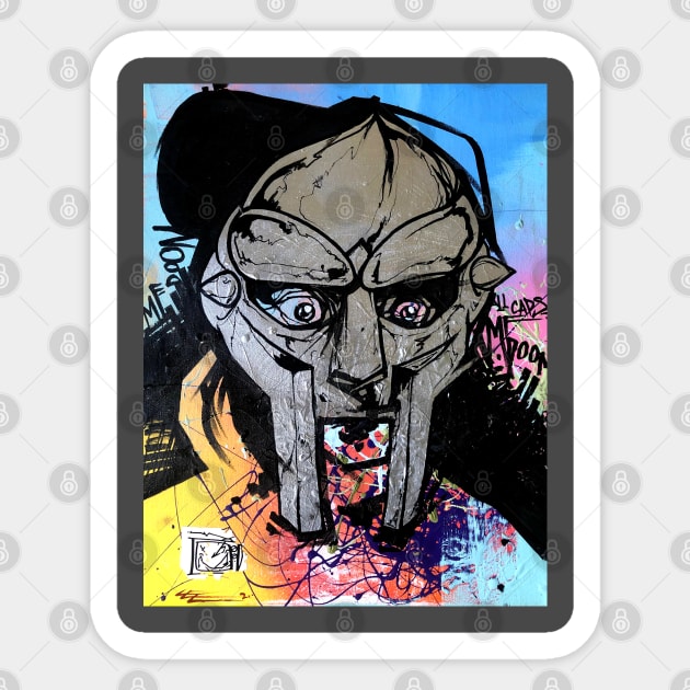 MF DOOM Sticker by Basic Lee